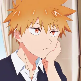 🎭 6017719c Anime, Anak laki-laki, Karakter, Manga, rambut oranye telegram sticker