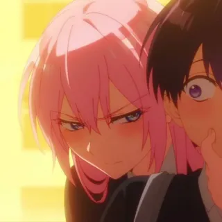 🍧 8baaf840 动漫, 卡通, 粉色头发, 生气, 烦躁 telegram sticker