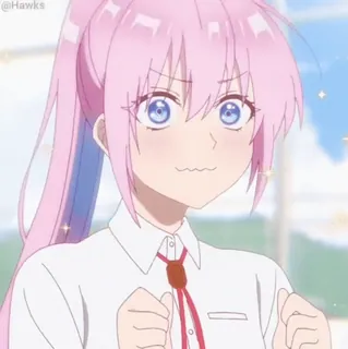 ✨ 7b35948f Аниме, Мило, Девушка, Розовые Волосы, Блёстки telegram sticker