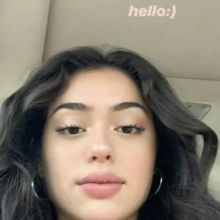 😡 1b58dc52 hello:) 自撮り, 女性, 顔, ポートレート telegram sticker