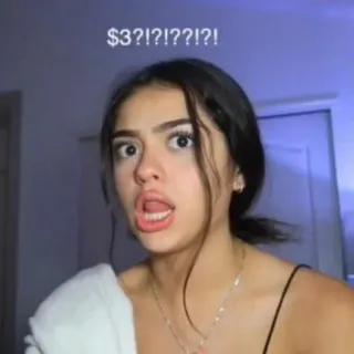 😡 46c49086 $3?!?!?!?!? 質問, ショック, 驚き, 表情, お金, 顔 telegram sticker