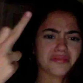 😡 8fe60b89 中指, 侮辱的, ジェスチャー, 失礼, 軽蔑 telegram sticker