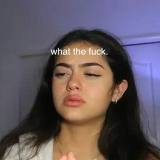 😡 cdf49097 what the fuck. ミーム, 女性, 表情, 悪態 telegram sticker