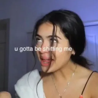 😡 f4a0cc31 u gotta be shitting me 表情, ミーム, 面白い, 引用 telegram sticker