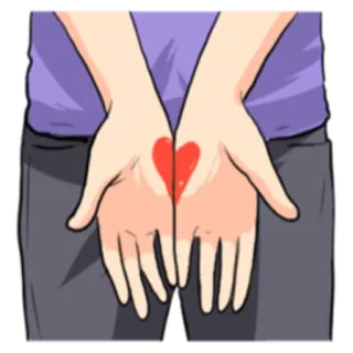 ❤ 70e5c404 หัวใจ, มือ, ความรัก, สีแดง, ท่าทาง telegram sticker