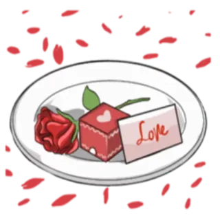 ❤ 8227ef9d Love รัก, ดอกกุหลาบ, ของขวัญ, วันวาเลนไทน์, ความโรแมนติก telegram sticker