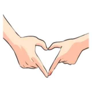 ❤ da4b902a หัวใจ, มือ, ความรัก, นิ้ว, ท่าทาง telegram sticker