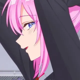 😏 5d567a91 애니메이션, 분홍 머리, 만화, 귀여운, 소녀, 일러스트 telegram sticker