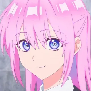 😊 6ba3940f 애니메이션, 분홍 머리, 여자, 캐릭터, 귀여운 telegram sticker