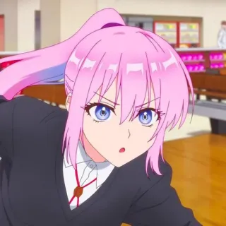 😤 9060615b 애니메이션, 분홍 머리, 여자, 애니, 만화 telegram sticker