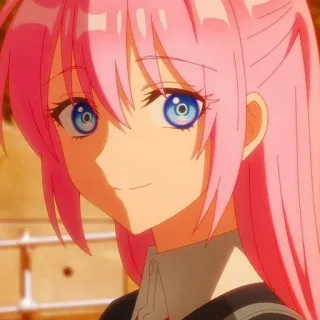 😊 c006bbb5 애니메이션, 여자, 분홍 머리, 만화, 캐릭터 telegram sticker