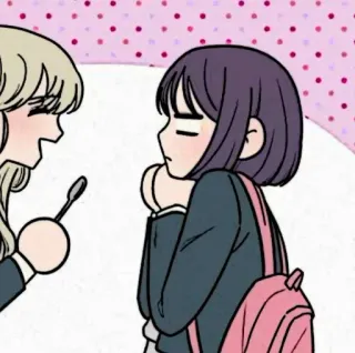 📱 098bc331 Anime, Cartoon, Schattig, Meisje, Illustratie, Kawaii telegram sticker