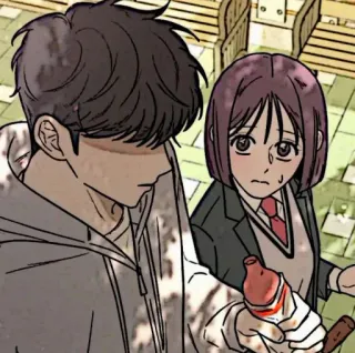 📱 1f328dec Anime, Illustratie, Koppel, Cartoon telegram sticker