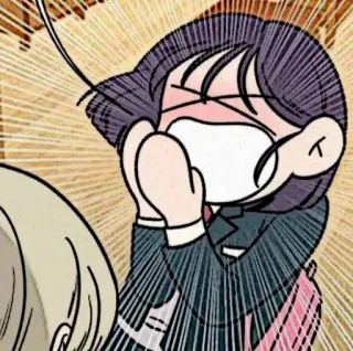 📱 b64d162e Anime, Cartoon, Geschokt, Verrast, Manga, Personage, Leuk telegram sticker