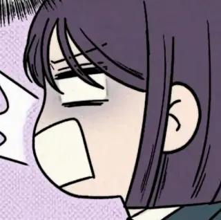 📱 bf9478cb Anime, Manga, Uitdrukking, Meisje, Schok, Verrassing, Strip telegram sticker