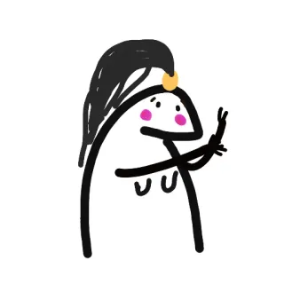 😔 f011fb7b flork, mittelfinger, beleidigend, cartoon, aufkleber telegram sticker