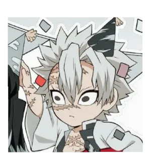 😄 a69e61b1 Sanemi Shinazugawa Demon Slayer อนิเมะ, ดาบพิฆาตอสูร, ชินาสึกาวะ ซาเนมิ, มังงะ, ตัวละคร telegram sticker