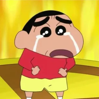 🐧 0d29b10b Shin-chan Crayon Shin-chan Shin-chan, anime, sad, cartoon, crying telegram sticker