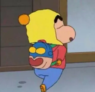 🐧 5329a591 Shin-chan Crayon Shin-chan crayon shin chan, anime, character, japanese, backpack, cartoon telegram sticker