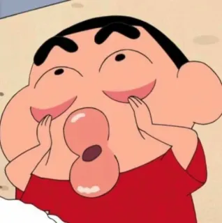 🐧 8d6036df Shin-chan Crayon Shin-chan shin-chan, anime, cartoon, funny face, manga, japanese anime telegram sticker