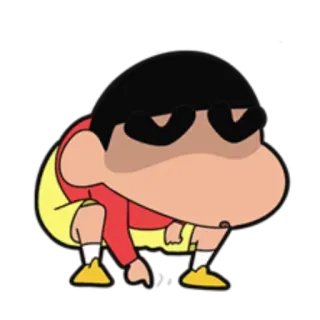 😨 0f04eb2f Shin-chan Crayon Shin-chan 动漫, 角色, 卡通, 搞笑 telegram sticker