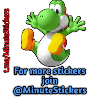 🆔 eb729fae Yoshi t.me/MinuteStickers
For more stickers join
@MinuteStickers Yoshi, stickers, join, MinuteStickers, cartoon whatsapp sticker