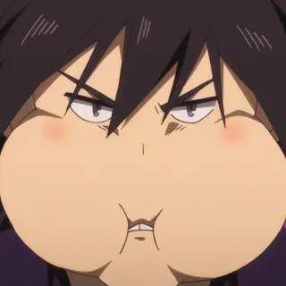 🗡 740d2a42 애니메이션, 웃긴, 얼굴, 표정, 귀여운, 만화, 캐릭터 telegram sticker