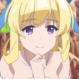 🔮 916bb831 애니메이션, 여자, 금발, 귀여운, 만화 telegram sticker