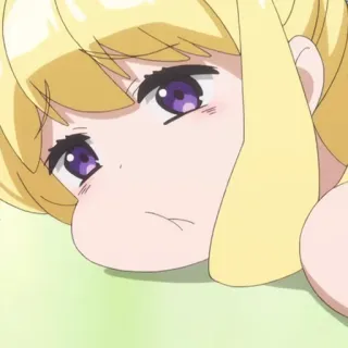 🗡 c099cab4 애니메이션, 소녀, 귀여운, 만화, 얼굴 telegram sticker