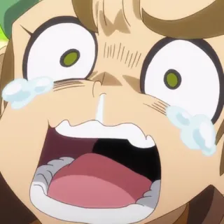 🗡 d0207489 애니메이션, 만화, 울음, 눈물, 화남, 충격, 표정, 애니 캐릭터 telegram sticker