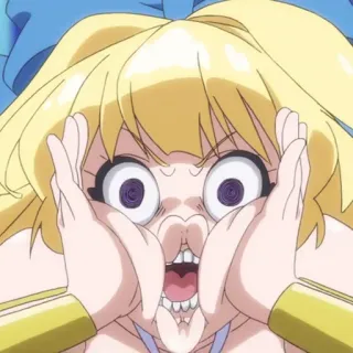 🔮 f6fbd0a0 애니메이션, 만화, 표정, 미친, 웃긴 telegram sticker