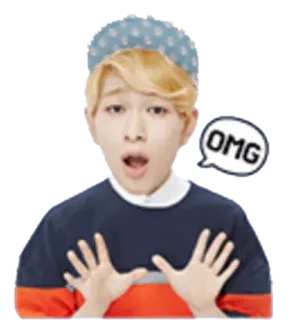 😱 6621b31f OMG 놀람, 표정, 충격, 외침 telegram sticker
