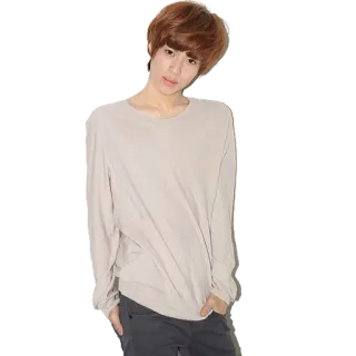 🙂 bad0064a 사람, 서있는, 인물사진, 캐주얼, 젊은, 아시아인, 남성 telegram sticker