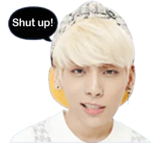 😤 3ceebc3c Shut up! 黙れ, フレーズ, 表現, 会話 telegram sticker