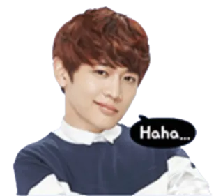 😏 6592e75a Haha... 笑, 笑い, 人, 笑顔, 幸せ telegram sticker