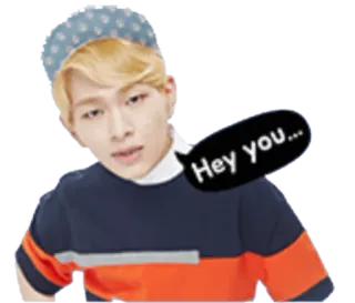 😠 77f835a1 Hey you... 人, 吹き出し, 挨拶, ねえあなた telegram sticker