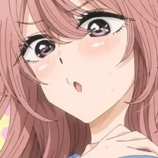 😒 bc0189f8 アニメ, 女の子, 可愛い, 赤面, 汗, 漫画 telegram sticker