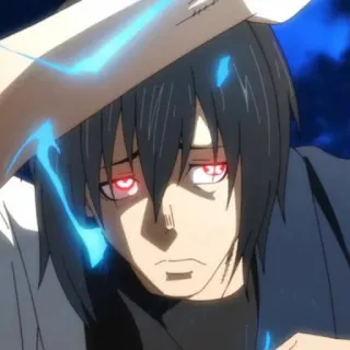 ⭕️ 34de3a7b Shinra Kusakabe Fire Force anime, fire force, shinra kusakabe, red eyes, animation telegram sticker