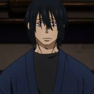 ⭕️ 4eee9eac Shinra Kusakabe Fire Force anime, fire, black hair, manga, fire force telegram sticker