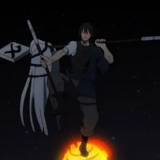 ⭕️ 9ebb006e anime, character, fire telegram sticker