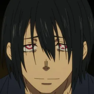 ⭕️ dfdec980 Shinra Kusakabe Fire Force anime, fire force, shinra kusakabe, character telegram sticker