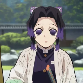 😰 ed69baca Shinobu Kocho Demon Slayer anime, demon slayer, shinobu kocho, cartoon, character telegram sticker