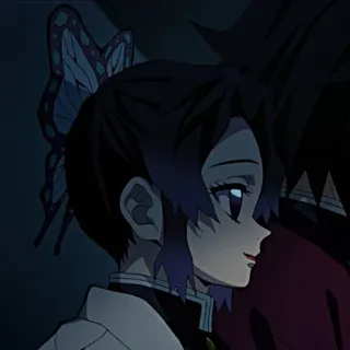 🙂 fefd1cb3 Shinobu Kocho Demon Slayer anime, demon slayer, shinobu kocho, butterfly, manga telegram sticker