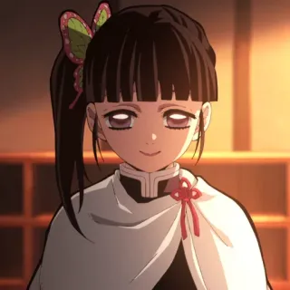 🌺 1201fbb6 Kanao Tsuyuri Demon Slayer 애니메이션, 캐릭터, 카나오 츠유리, 귀멸의 칼날, 나비, 귀여운 telegram sticker