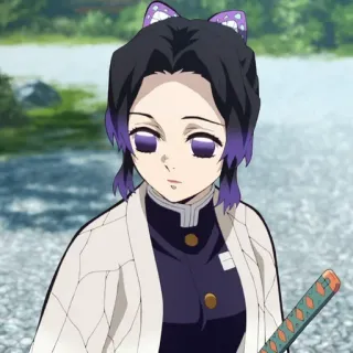 🤨 67536b7d Shinobu Kocho Demon Slayer 애니메이션, 귀멸의 칼날, 코쵸우 시노부, 캐릭터, 만화, 보라색, 나비, 소녀 telegram sticker