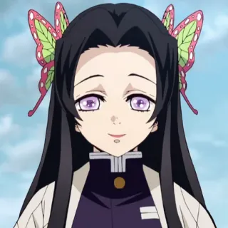 🌺 92168222 Kanae Kocho Demon Slayer 애니메이션, 캐릭터, 여자, 귀멸의 칼날, 만화, 초상화 telegram sticker