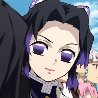 😠 b806e58d Shinobu Kocho Demon Slayer 애니메이션, 귀멸의 칼날, 시노부, 코쵸, 나비, 만화, 캐릭터 telegram sticker