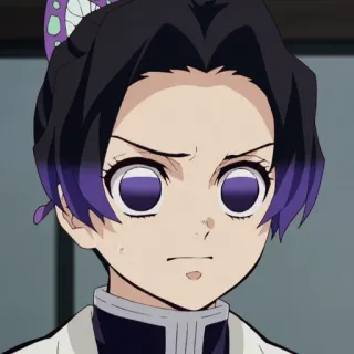 🦋 dea1ad4b Shinobu Kocho Demon Slayer 애니메이션, 귀멸의 칼날, 코쵸우 시노부, 캐릭터, 초상화 telegram sticker