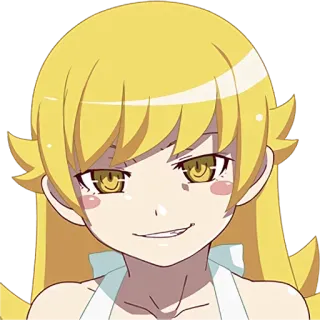 😏 d0d75707 Shinobu Oshino Monogatari Anime, Desenho animado, Personagem, Garota, Fofa, Shinobu, Oshino whatsapp sticker