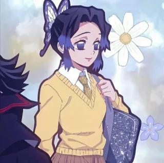 😅 1e7a1777 Shinobu Kocho Demon Slayer Anime, Personaje, Uniforme escolar, Shinobu, Kimetsu no Yaiba telegram sticker